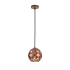 TUILE: Interior Small Embossed Tiled Iron Wine Glass Shape Pendant Lights