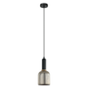 VINTAJ: Retro Interior Ellipse Shape Ribbed Glass Pendant Lights