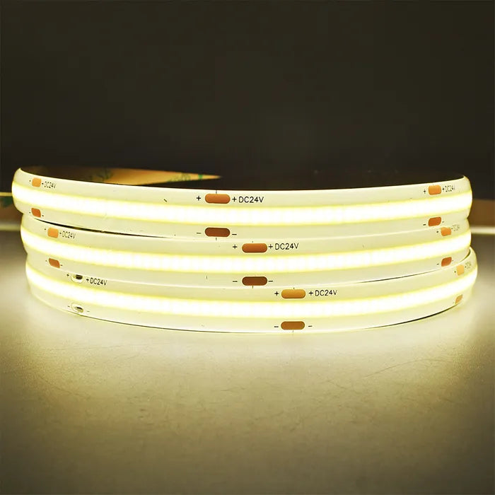 10w COB Long Run LED Strip Light - 24v - IP65 - 1m - 4000K