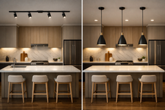 Track Lighting vs. Pendant Lighting for Kitchen: A Style Comparison
