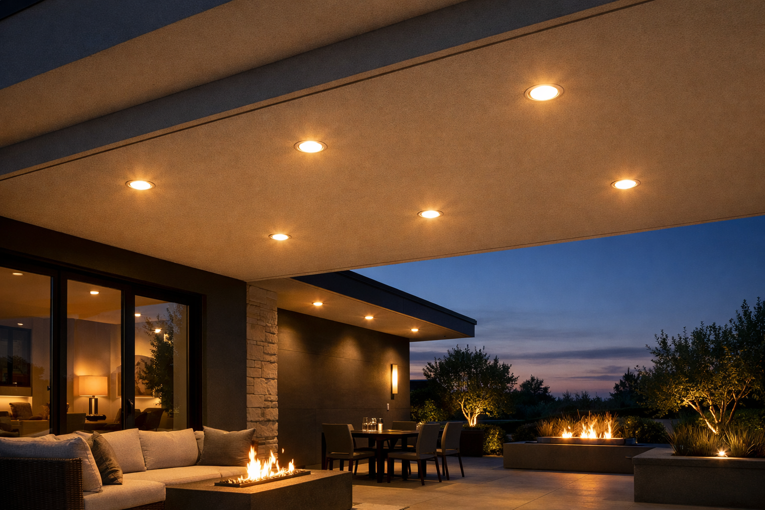 Smart Outdoor Lighting: Using Smart Downlights Outdoors