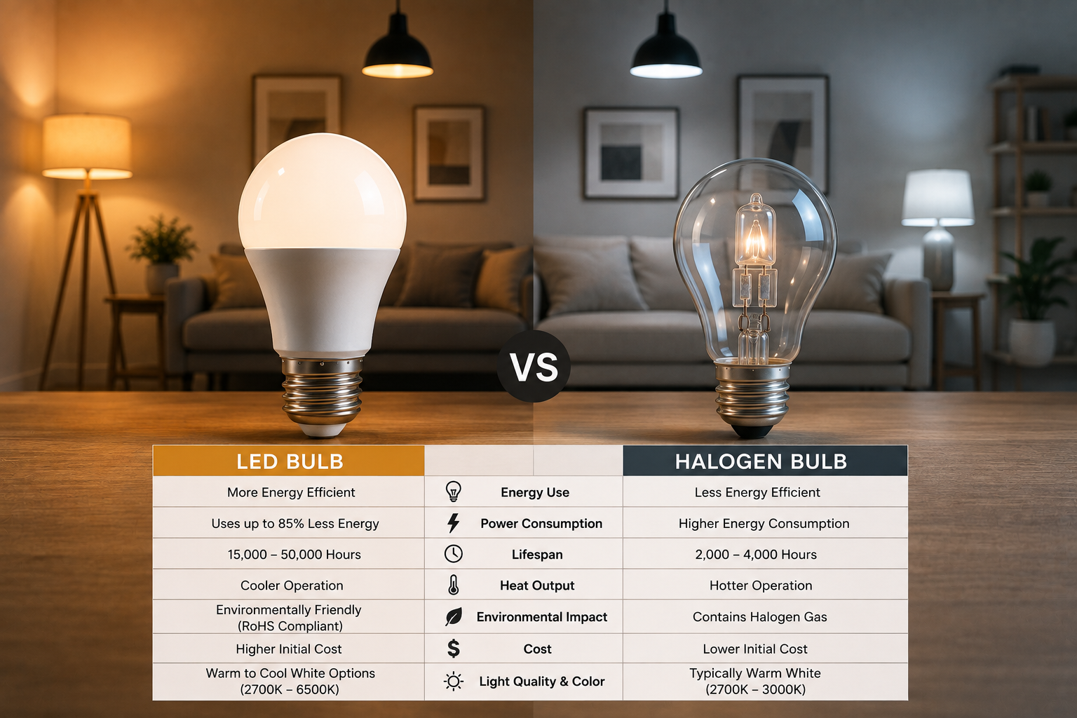 LED vs Halogen Bulbs: Which Is Better for Your Home?