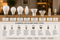 LED Globe Base Types: A Complete Guide to Choosing the Right Bulb Base