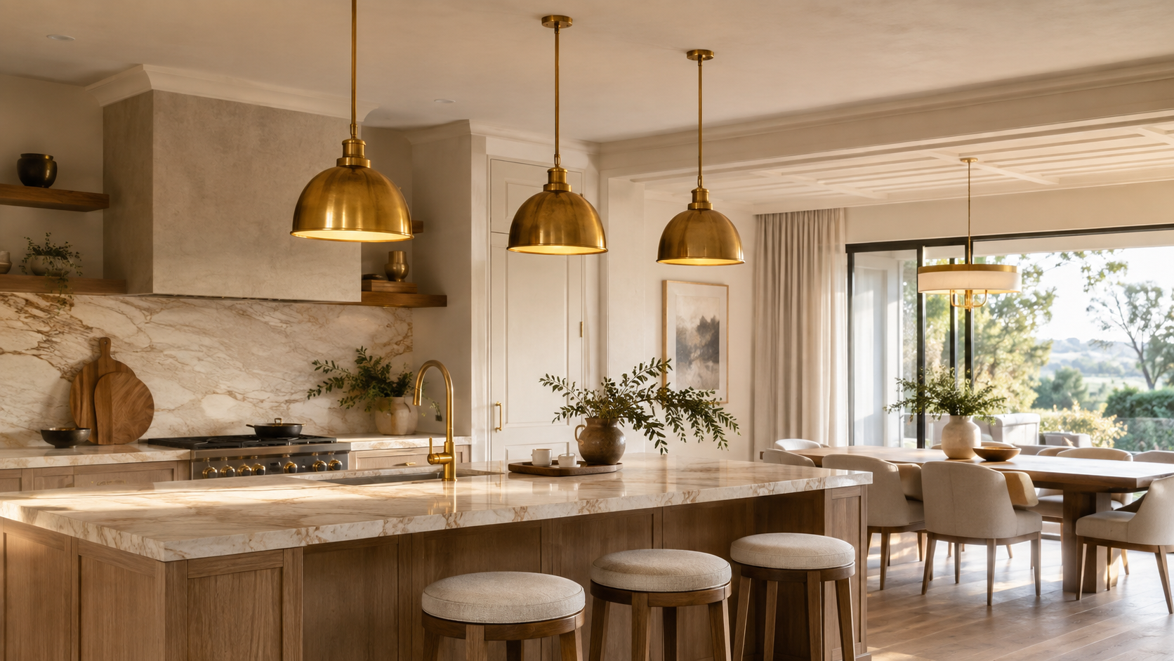 Brass Pendant Lights for Elegant Home Design