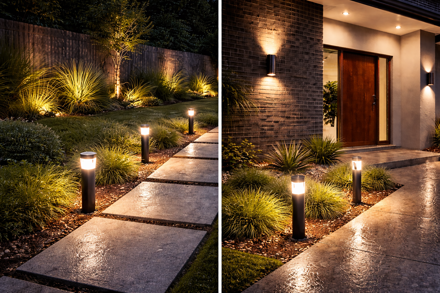Solar vs Wired Outdoor Lights