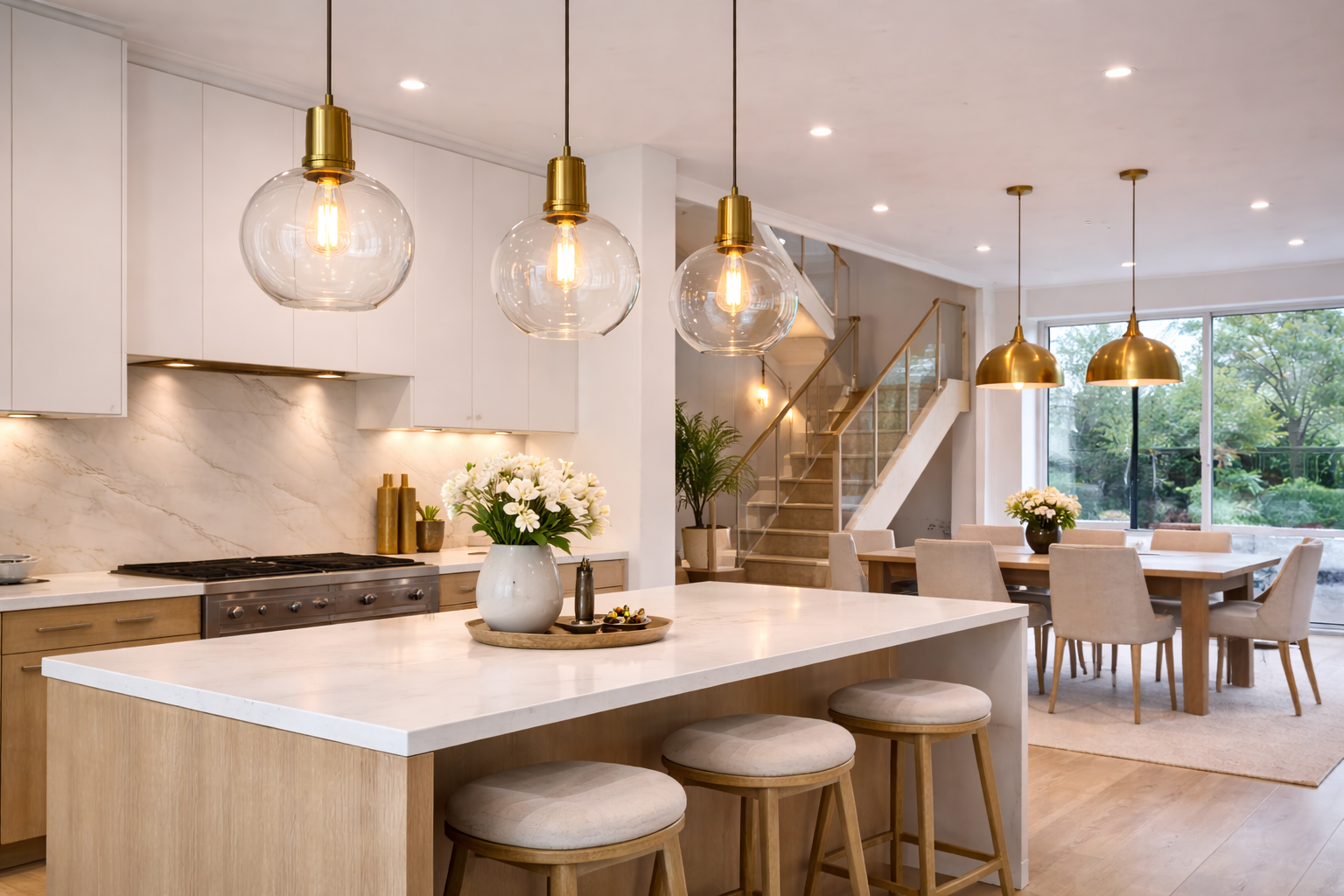 Brass Pendant Lights for Luxury Interiors
