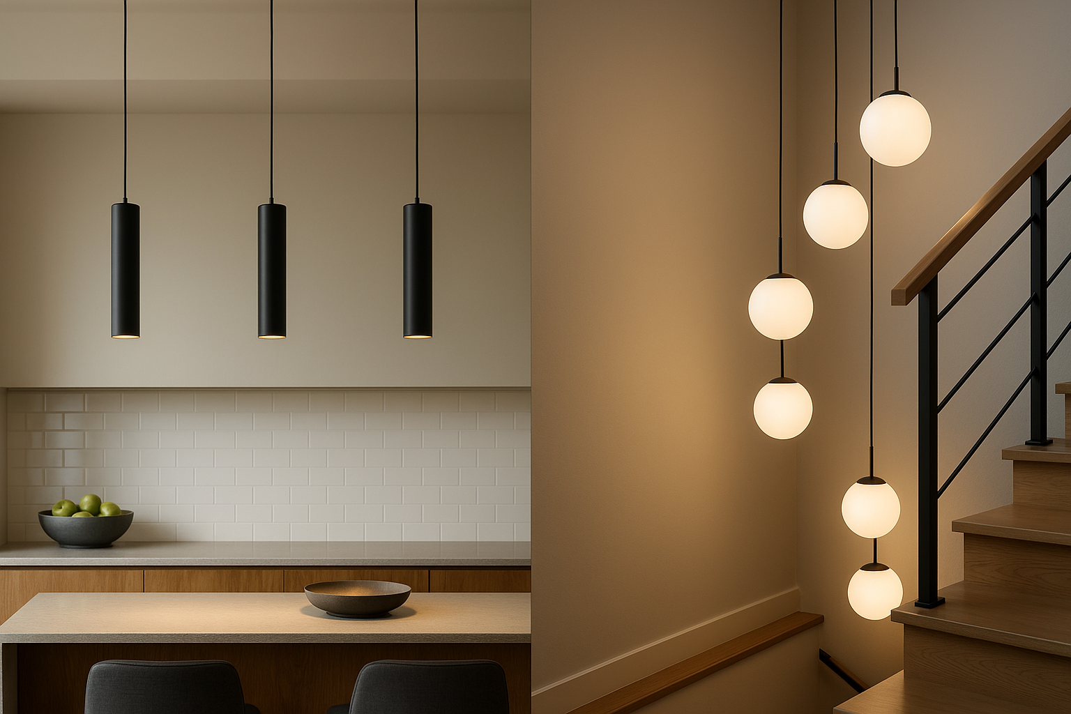 Bar Pendant Light vs. Stairway Pendant Lighting: Choosing the Right Statement Piece