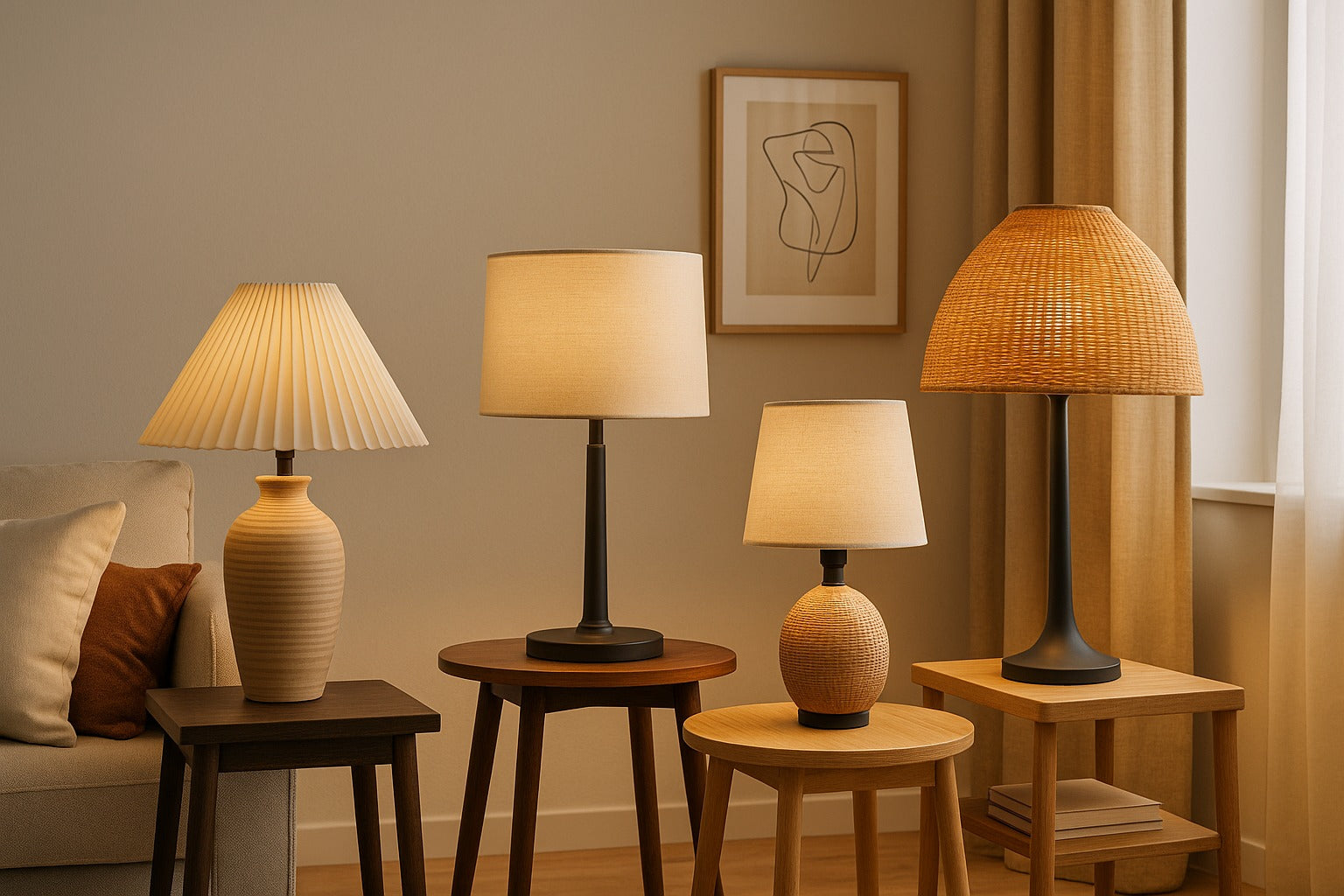 How to Style Lampshades to Match Your Living Room Theme