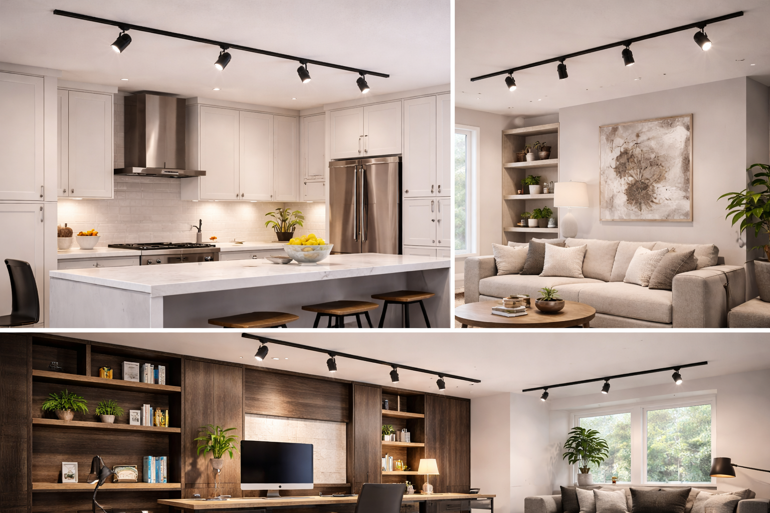 Track Lighting Ideas for Kitchens, Living Rooms, and Offices