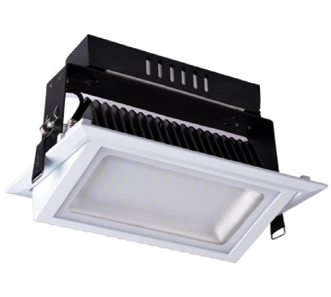 38W -3CCT LED Rectangular 90 degree tilt LED Shoplighter with 1