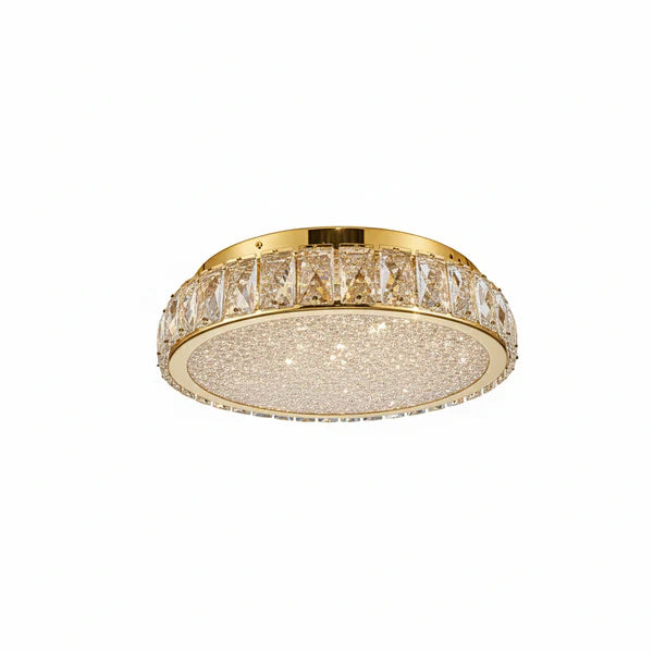 EDAN Crystal Ceiling Light Tri-Colour LED 400mm (Gold)