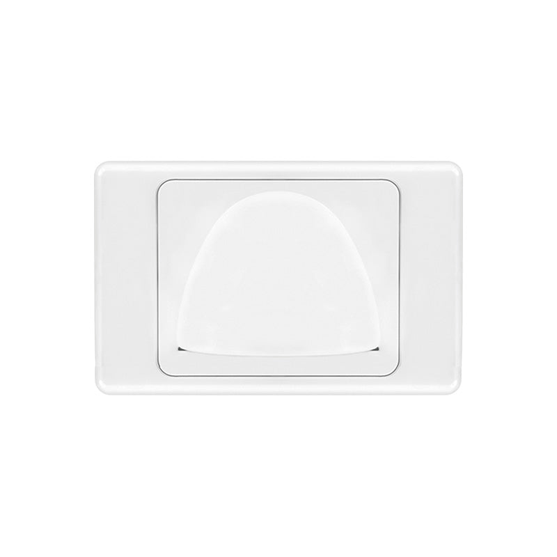 Reverse bullnose wall plate | White
