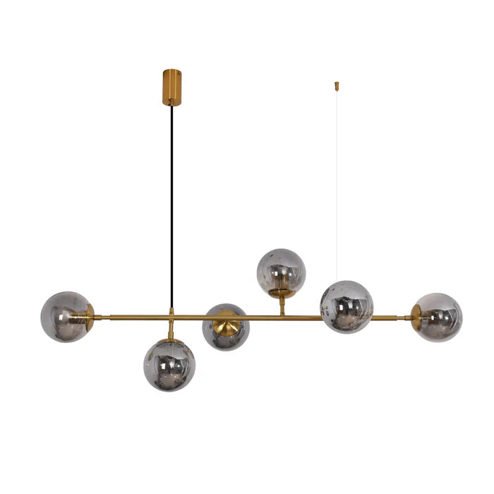 UP-IVY-OPAL/SMK/AMBER 6 lights IVY Pendant