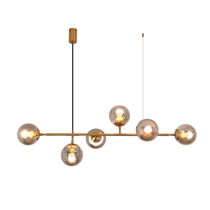 UP-IVY-OPAL/SMK/AMBER 6 lights IVY Pendant
