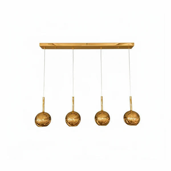 WINKA 4 Light Modern Glass Pendant (Gold)