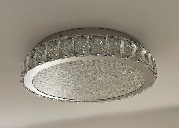 EDAN Crystal Ceiling Light Tri-Colour LED 400mm (Chrome)