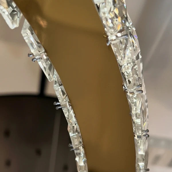 AARON 3 Ring Crystal Chandelier Tri-Colour LED (Gold)