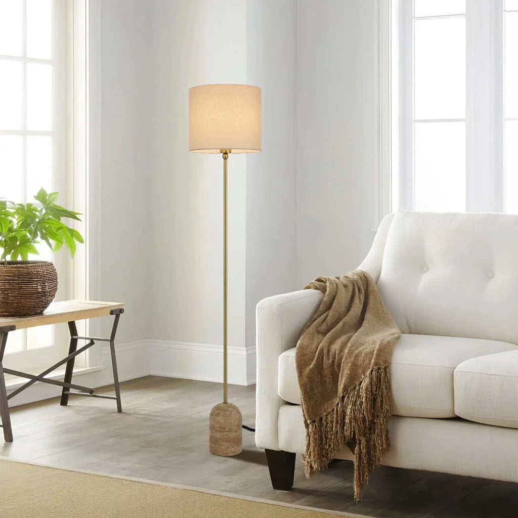 LIVIA FLOOR LAMP BEIGE