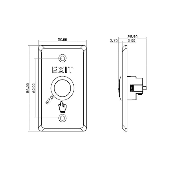 Indoor Heavy Duty Door Release Button