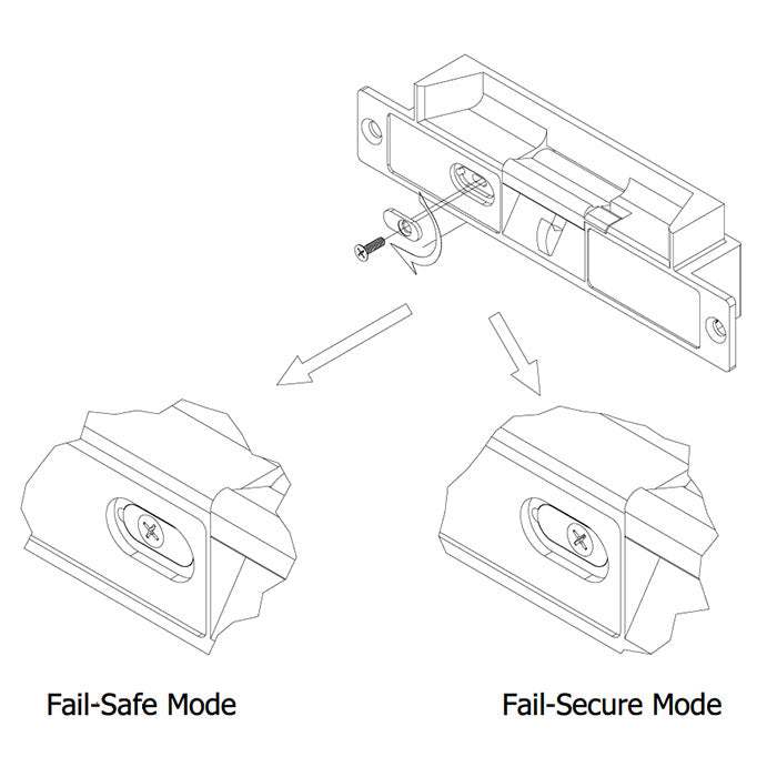 Monitored 12V/24VDC Mortise Electric Door Strike