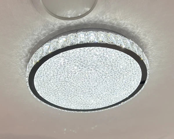 EDAN Crystal Ceiling Light Tri-Colour LED 500mm (Chrome)