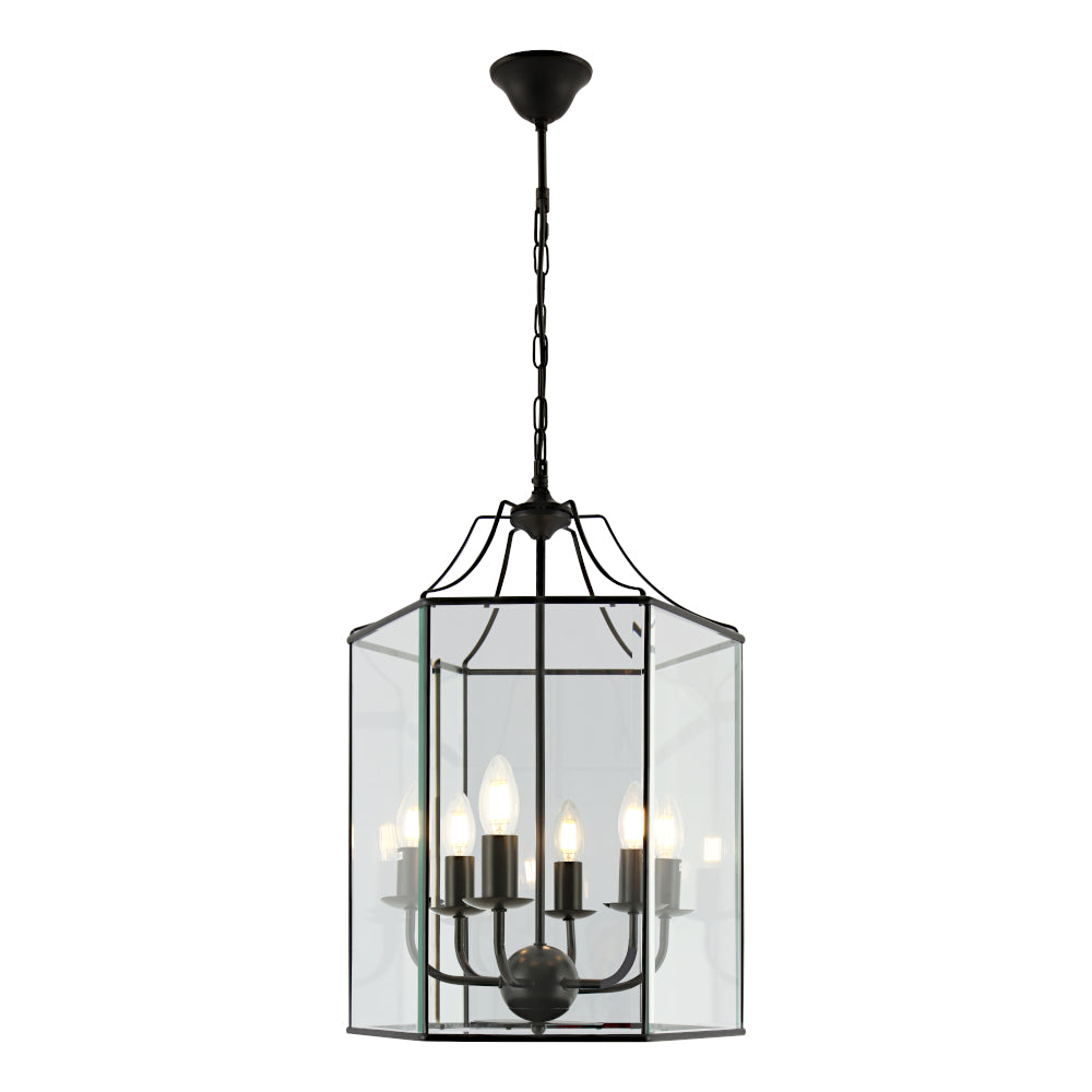 ARCADIA 6LT PENDANT BLACK