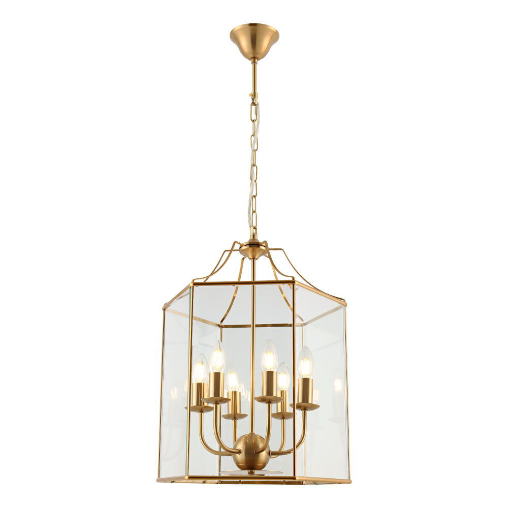 ARCADIA 6LT PENDANT GOLD