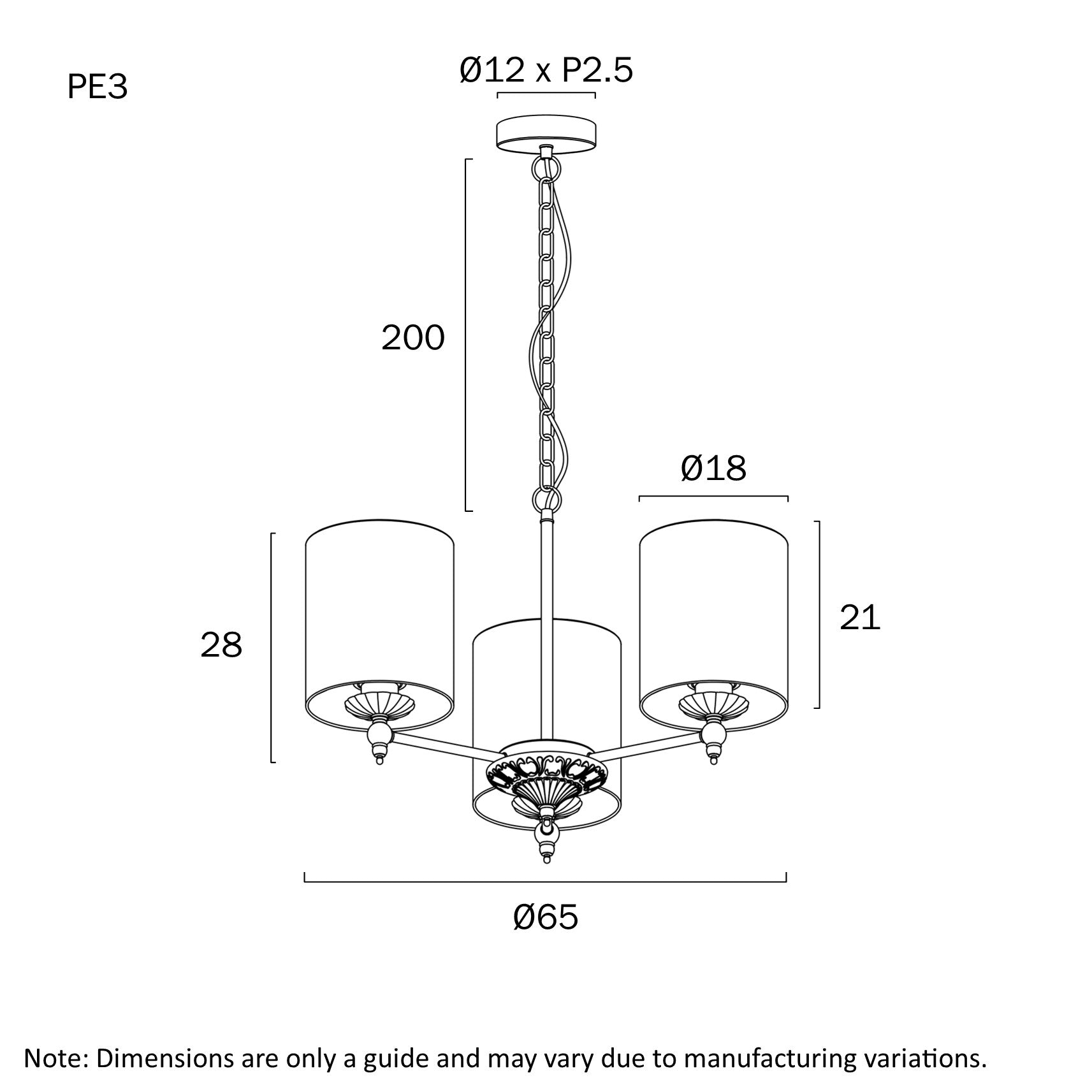 ARGOS 3 LIGHT PENDANT
