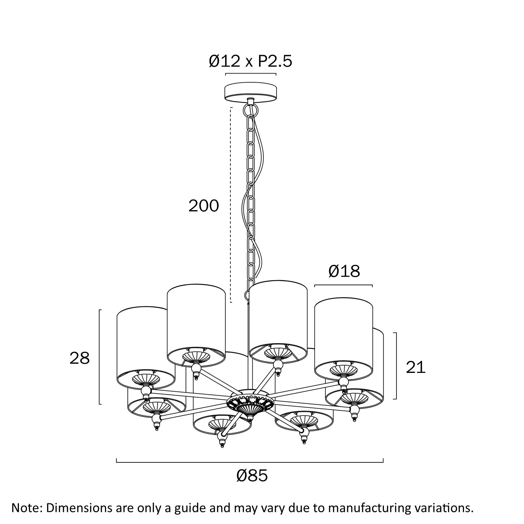 ARGOS 8 LIGHT PENDANT