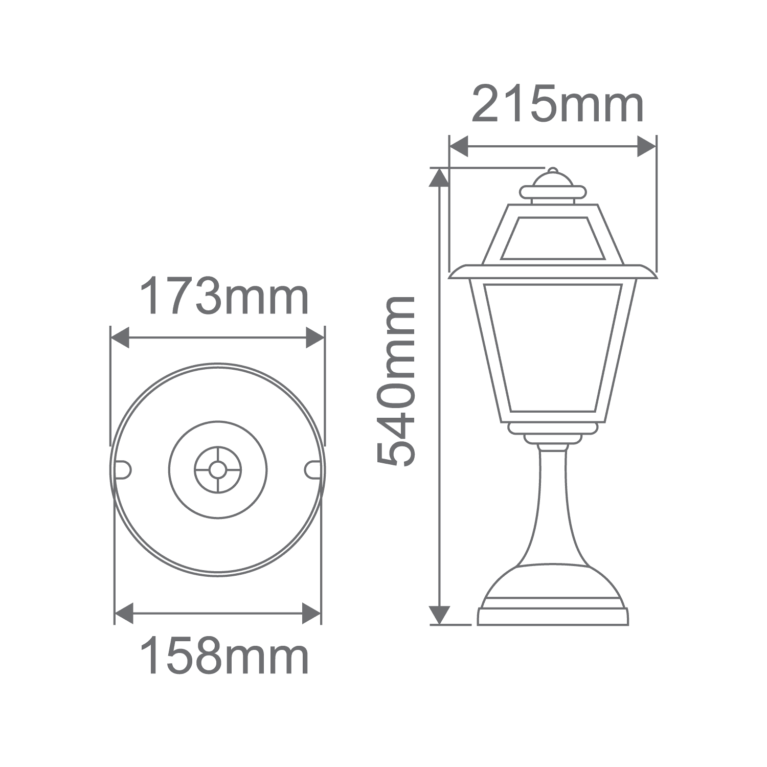 AVIGNON Pillar Mount