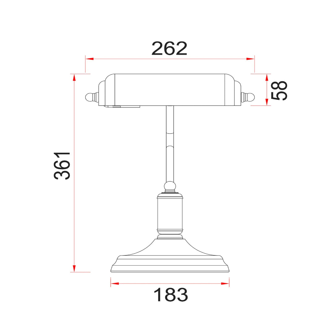 BANCA: Interior Banker Lamps with Cylindrical Shade