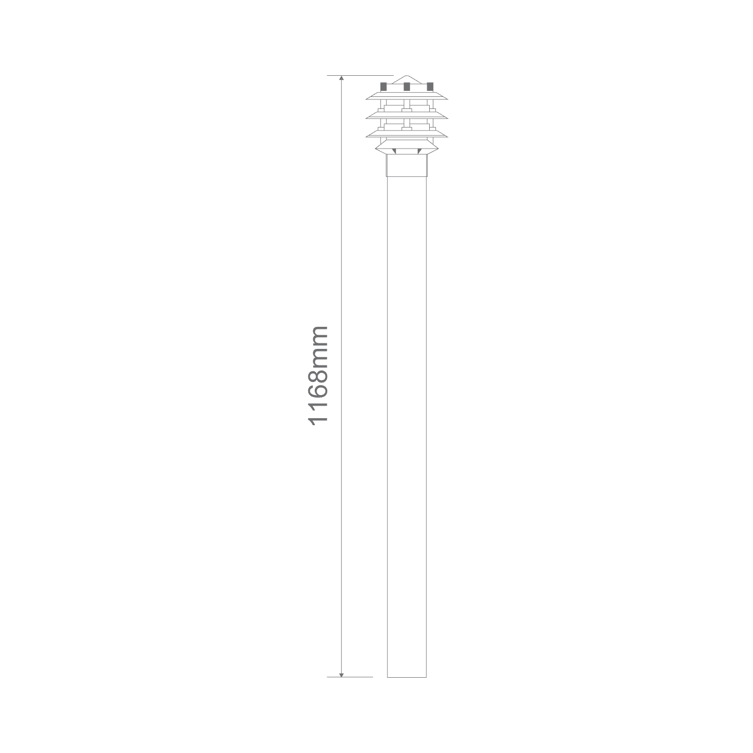 BL-100 HEAD C/W 1M POST
