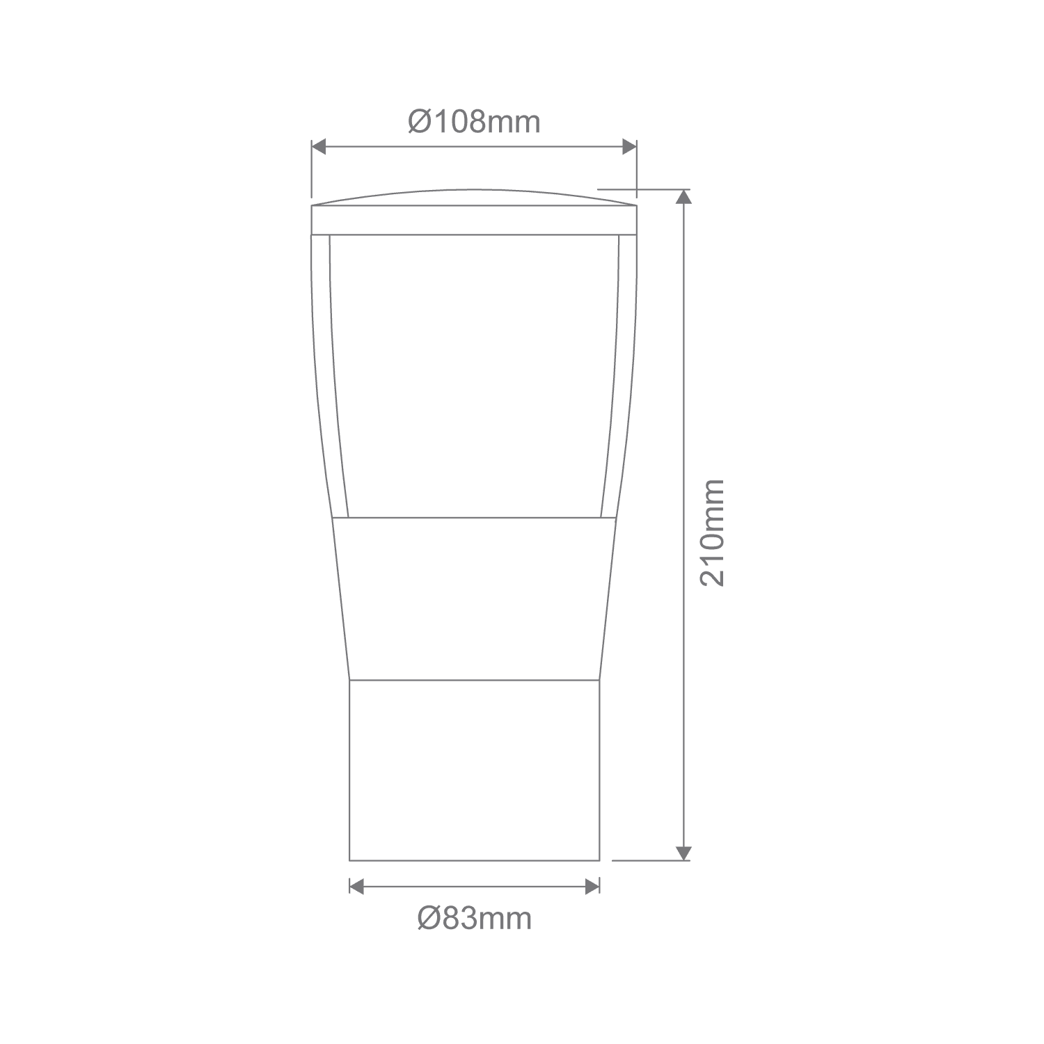 BL-200 BOLLARD HEAD 76MM E27