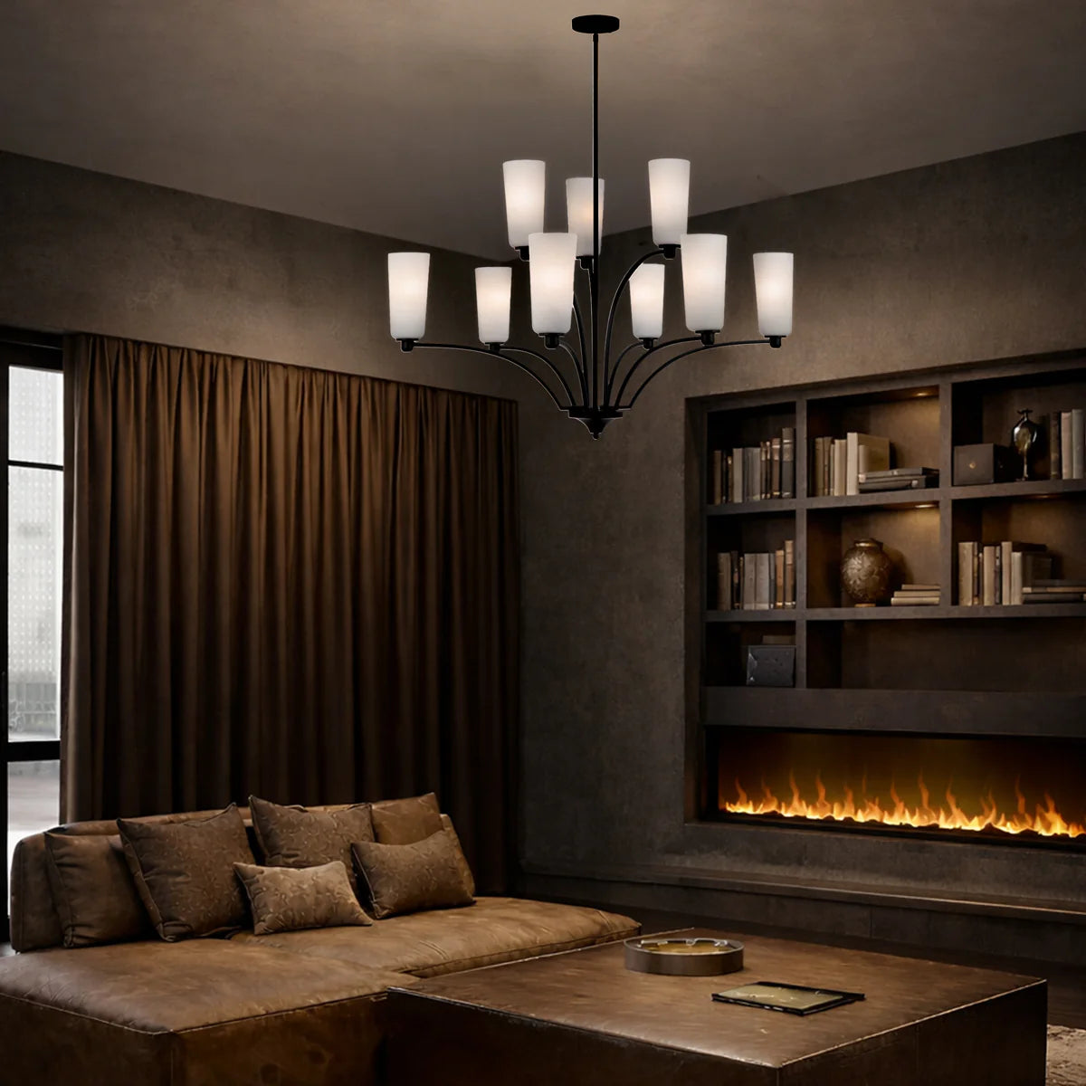 BREVAN 9 LIGHT PENDANT