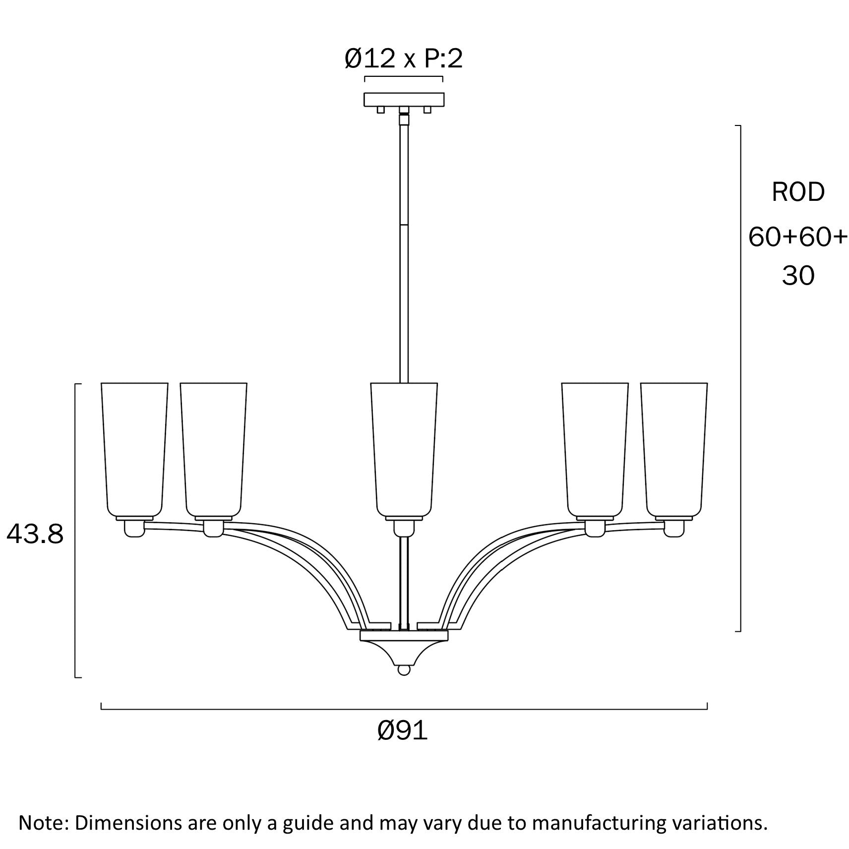 BREVAN 8 LIGHT PENDANT