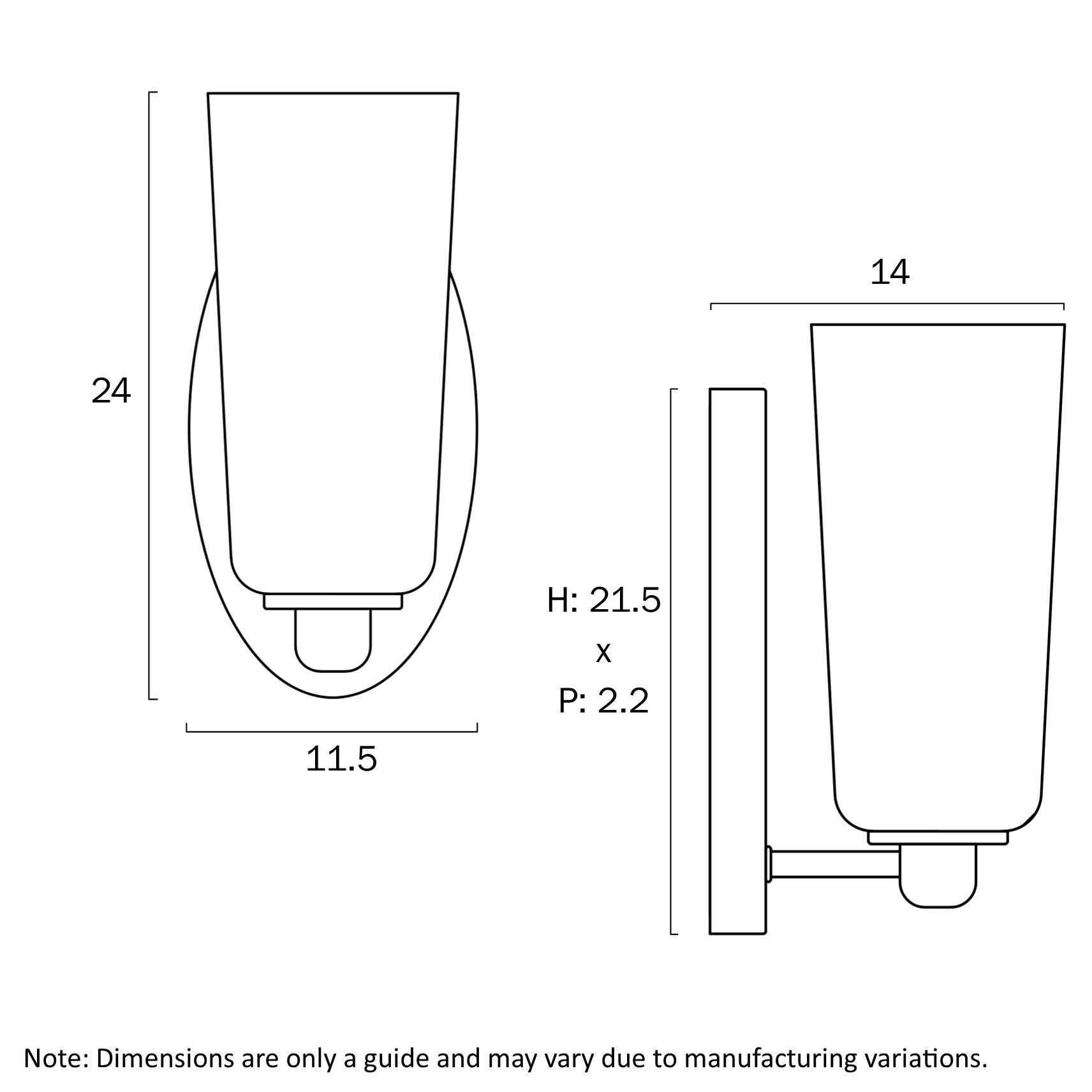 BREVAN 1 LIGHT WALL BRACKET