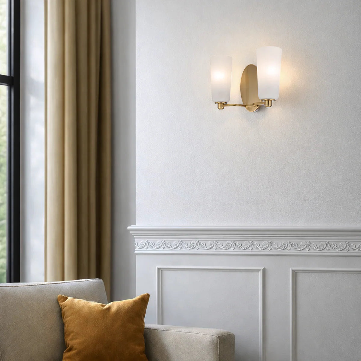 BREVAN 2 LIGHT WALL BRACKET