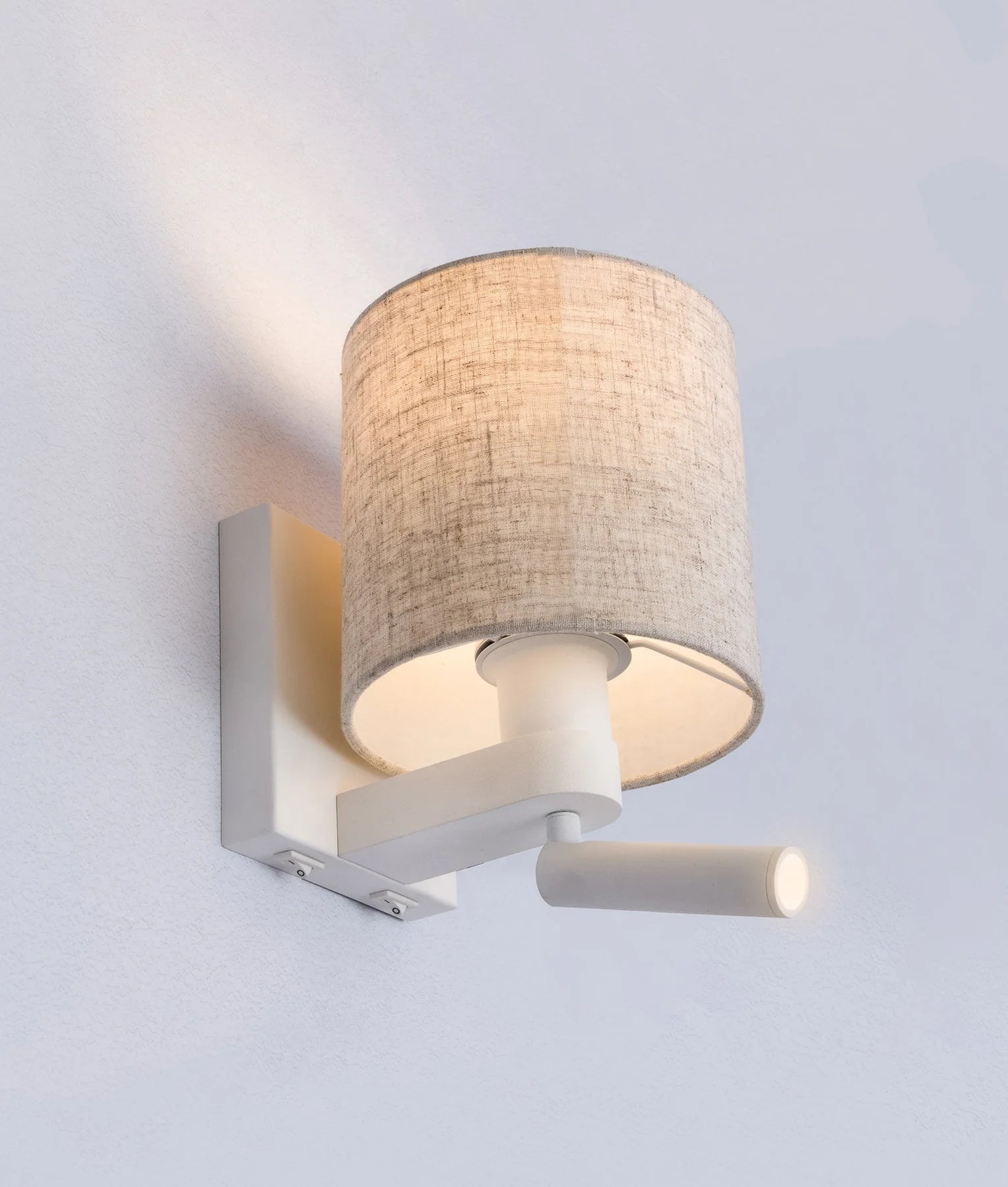 BRIGHTON: City Series E27 Interior Wall Lamp With Adjustable LED Reading Lights
