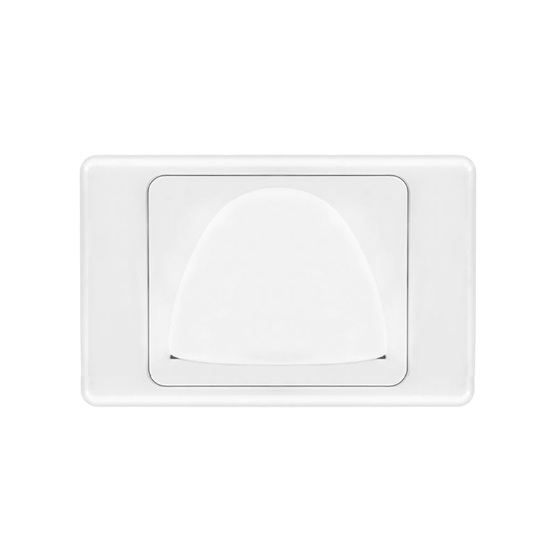 Brush Wall Plate | Bull Nose | White