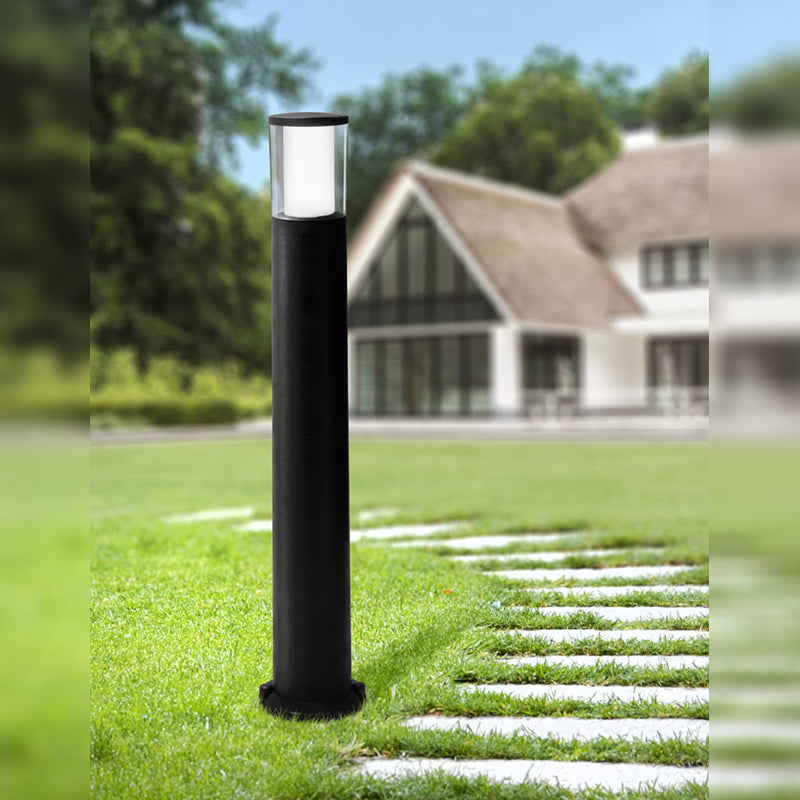 Carlo 6W Round LED Bollard (Black)