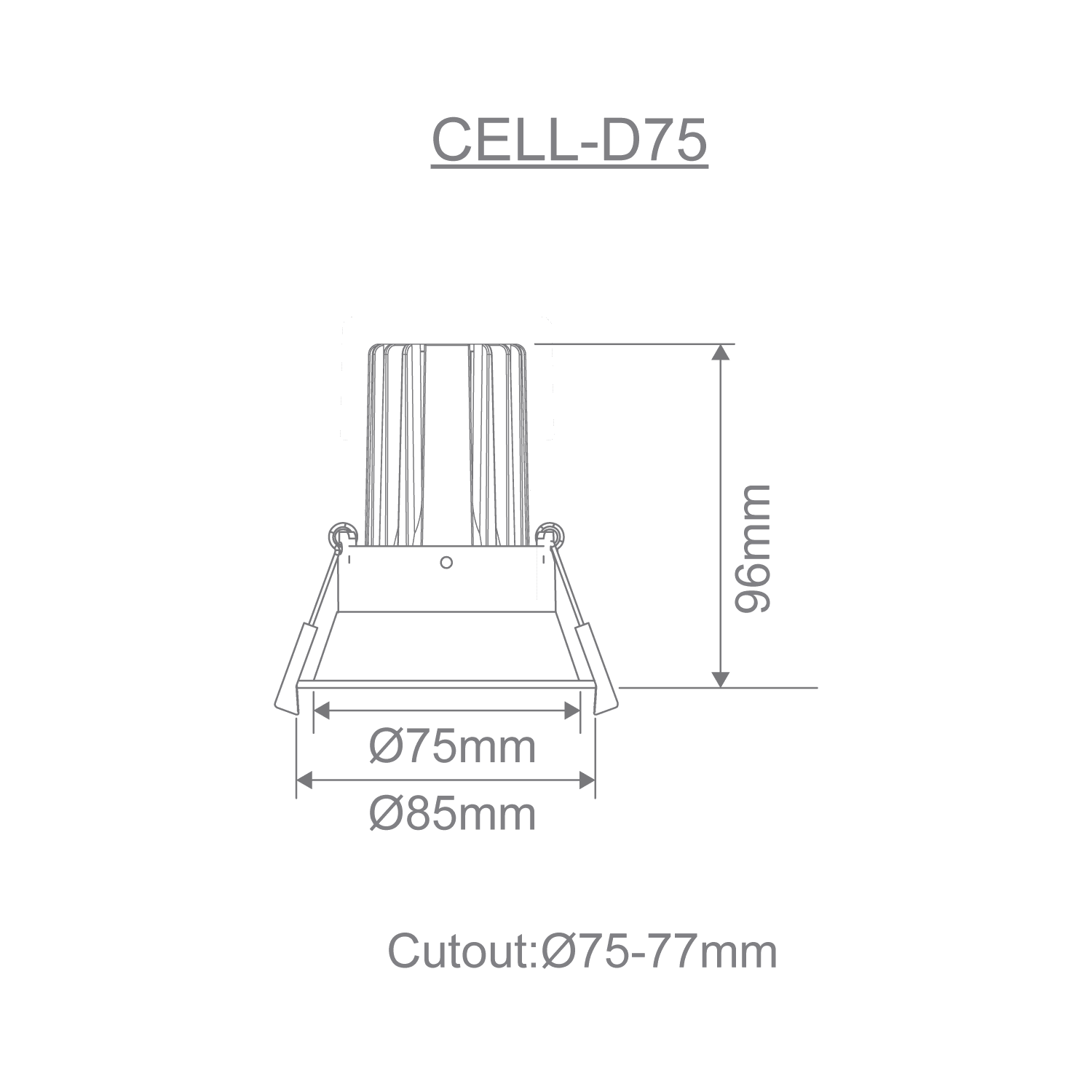 CELL-FRAME D75 DEEP 75MM FRAME ONLY