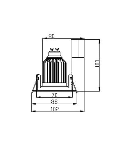 GU10 Gimbal Round Downlight Fittings (Cut out: 90mm)