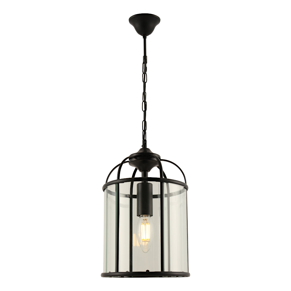 CLOVELLY 1LT PENDANT BLACK