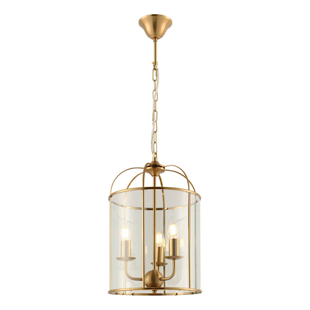 CLOVELLY 3LT PENDANT GOLD