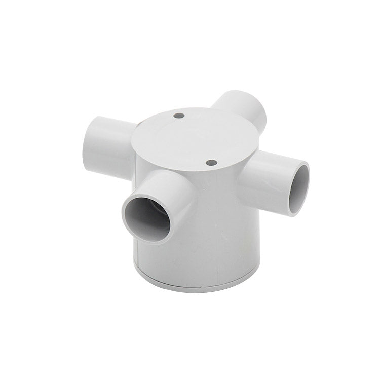 20mm Grey 4-way Deep Junction Box