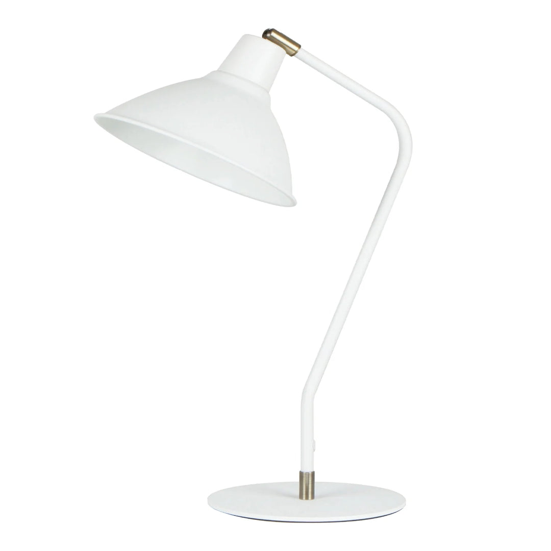 COLLO: Cone Shade with Antique Brass Highlight Table Lamps