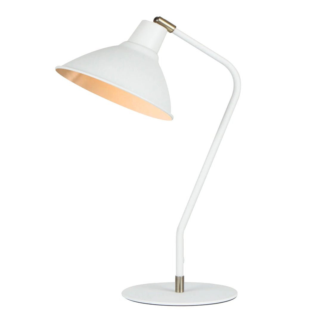 COLLO: Cone Shade with Antique Brass Highlight Table Lamps