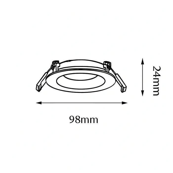 UDL3066-BLK/WH OPTIC Downlight Frame
