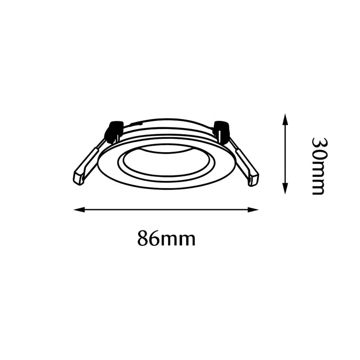 UDL3067-BLK/WH OPTIC Downlight Frame