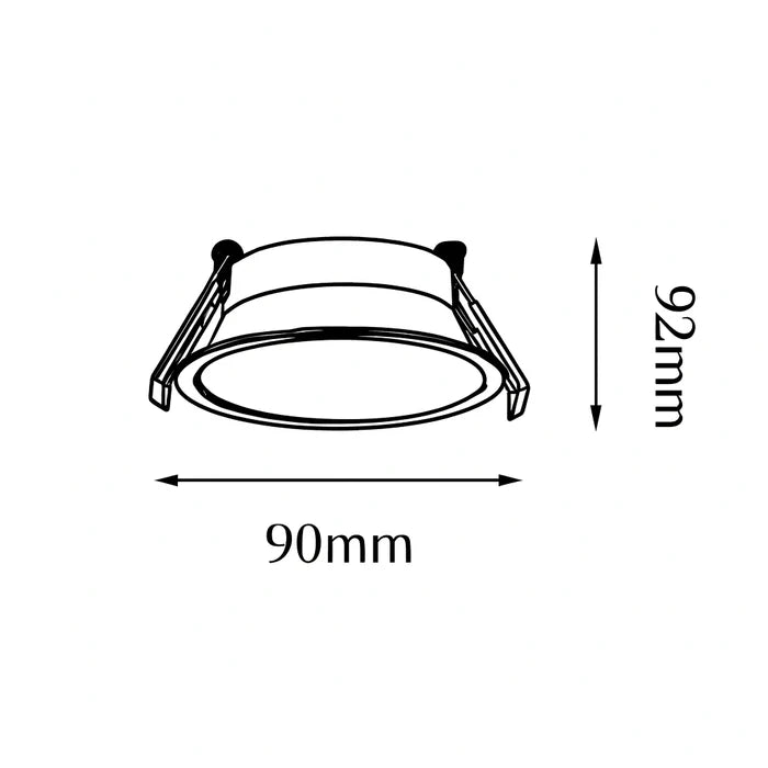 UHD1712-BLK/WH OPTIC & MR16 Downlight Frame